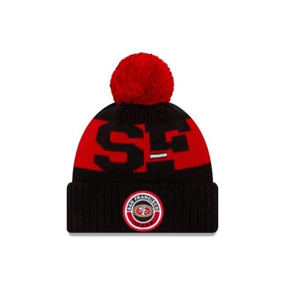 Red San Francisco 49ers Hat - New Era NFL Cold Weather Sport Knit Beanie USA0832695